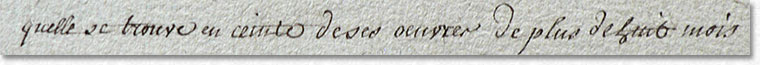 Déclaration de grossesse Minutes du notaire Alexis Louis à Chailly en Brie 1784/1787 AD77 67E23