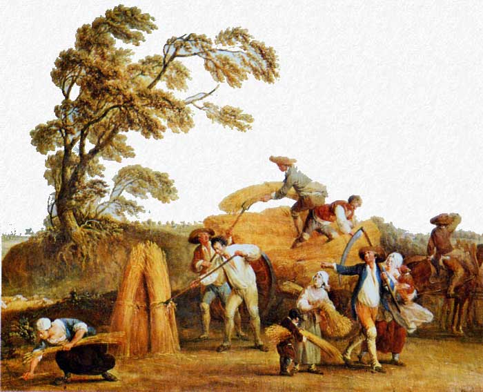 Les Quatre heures de la journée : les Vêpres ou l'orage de  François Louis Joseph Watteau dit Watteau de Lille