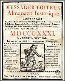 Almanach 1831  extrait du CDrom  "Louis François, colporteur d'histoire"