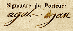 passeport pour l'intérieur, 1841, mairie Chapelle Rablais