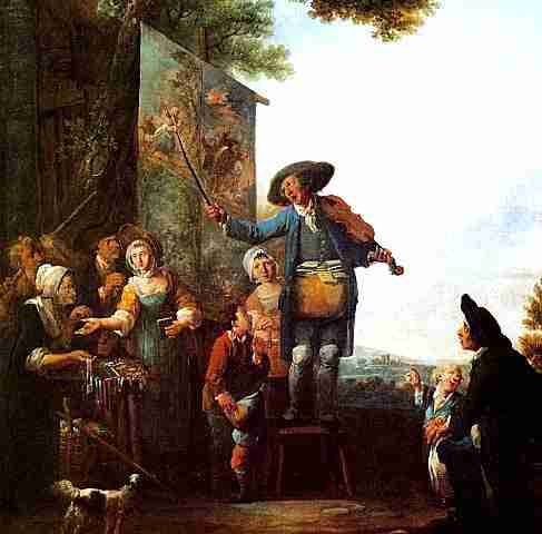 "Le violoneux"  Louis Watteau 1785